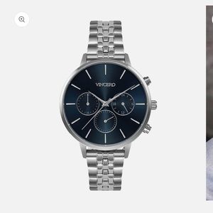 Vincero women’s silver watch Kleio SIL-BLUM-L24